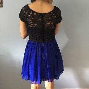 WINDSOR Black/Blue Dress